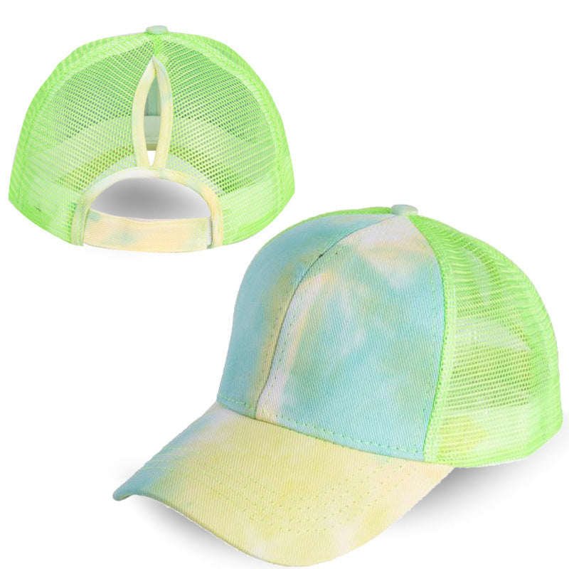 Wholesale Tie-Dye Ponytail Baseball Cap